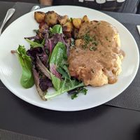 Biscuit and Gravy at True Bistro in Somerville