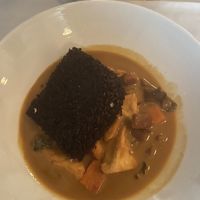 thai red curry with rice cake  at True Bistro in Somerville