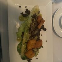 Special: Grilled lettuce with lentils. 3/5. Just okay. Lentils lacked flavor but loves the croutons!  at True Bistro in Somerville