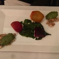 Roasted beet trio at True Bistro in Somerville