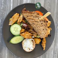 Vegan gyros bread  at Bosbrasserie In de Sluis in Well