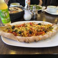 Vegane Pide mit Gemüse at Falafel Sultan in Hannover