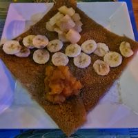 Crêpe with caramelized apples, pears, bananas, cinnamon and sugar at La Pomme D'Adam in Hyeres