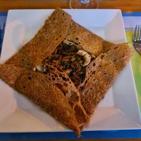 Galettes with seasonal vegetables at La Pomme D'Adam in Hyeres