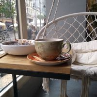Comfy chair at Boho in Lodz