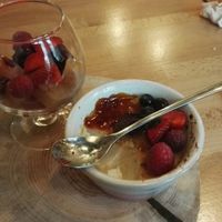Vegan creme brulee at Boho in Lodz
