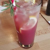 Fermented blackcurrant lemonade at Boho in Lodz