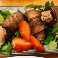 Eggplant rolls at Boho in Lodz