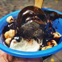 Chocolate Hazelnut Sundae at Eiscafé Da Pian in Aachen