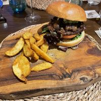 Beyond burger  at Tactic Beach in Castelldefels