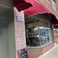 Exterior. Detroit Road entrance  at Propaganda Coffee in Lakewood