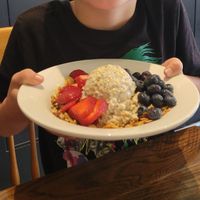 Overnight oats at Propaganda Coffee in Lakewood
