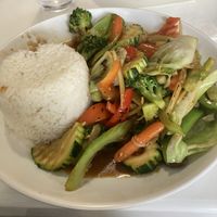 Ginger Veggie Stir Fry at Thai Plate in Jackson