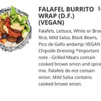 Vegan option at Liveat in Rosny Park