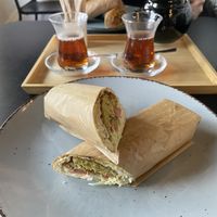 Falafel wrap  at Petra Bakery & Falafel in Vilnius