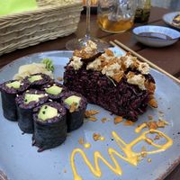 Avocado and sweet potato maki  at Niiko Sushi x Vegan in Leipzig