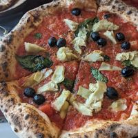 Marinara with artichokes & olives at Top Joes in Tenby