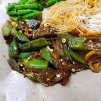 Lady fingers at Ju Fu Yuan Vegetarian Delight 聚福缘素食 - Serangoon in Northeast Singapore