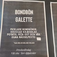 Menu  at Järvsö Creperie in Jaervsoe