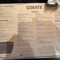 Marked the vegan options with a dash. This is spring 2023 menu  at Curate in Asheville