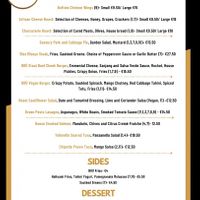 Menu July 2021 at BRÚ House in Dublin