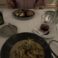 Spätzle (das einzige Gericht das nicht mega war) und Wellington-Braten (sehr gut)  at Place to V in Lenzen Elbe