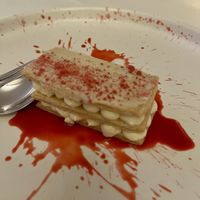 Mille Feuille almond, raspberry and white chocolate   at Place to V in Lenzen Elbe