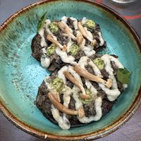 Vegan traditional dish, mushroom based   at Kritamon Coffee Wine Food in Crete