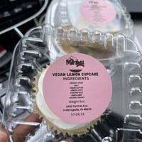 Vegan cupcake ingredients   at Ms. Marsha's Sweets in Indianapolis