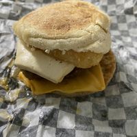 Maple crunch sausage breakfast sandwich  at Odd Burger in Vaughan