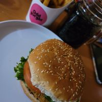 Crispy Chikn burger at Odd Burger in Vaughan