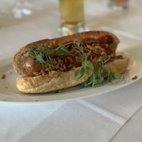 Hot Dog aus Erbsen   at ahead Burghotel in Lenzen Elbe