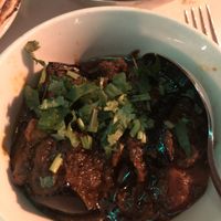 Bagari Beigun (aubergine) side dish at Zyka in Hexham