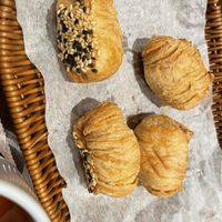 Red bean puff   at Nan Xiang Xiao Long Bao in Flushing