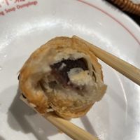 Red bean puff - all the desert with sesame on it , it’s using the egg white to stick on it , so either remove the sesame before eating or don’t eat the skin   at Nan Xiang Xiao Long Bao in Flushing
