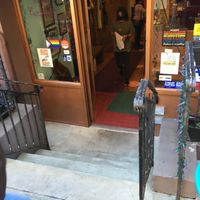 Stairs down to venue (note: not wheelchair accessible). at Alice's Tea Cup Chapter 1 in New York City