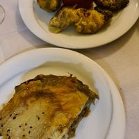 Vegan moussaka and stuffed vegetables at To Stachi in Crete