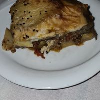 Vegan moussaka at To Stachi in Crete