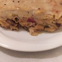 Pastitsio at To Stachi in Crete