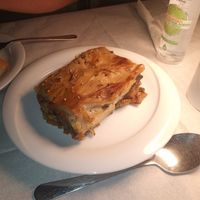 Vegan moussaka at To Stachi in Crete