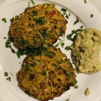 Stuffed mushrooms at To Stachi in Crete