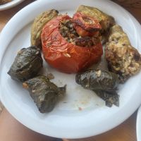 Staffed vegetables with rice  at To Stachi in Crete