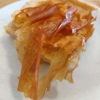 Vegan "galaktoboureko". My favourite before I went vegan, couldn't imagine to find a vegan version. Amazing! at To Stachi in Crete