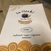 Menu at To Stachi in Crete