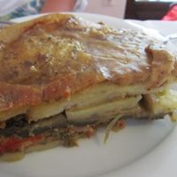 moussaka (gluten-free, vegetarian) at To Stachi in Crete
