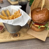 Nice fast food   at MAD DUCK Burger & Pizza bar in Nin