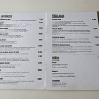 Menu. at My True Burger and Vegan in Mallorca