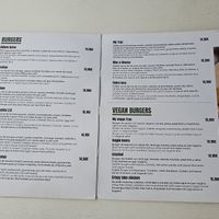 Menu. at My True Burger and Vegan in Mallorca