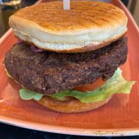 Vegan butger at Café Schubert in St Polten