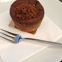 Vegan chocolate lava cake (4,90 €) at Café Schubert in St Polten